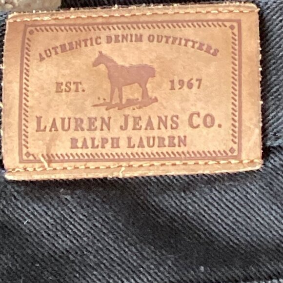 Ralph Lauren Jeans Co. Women's Sz 8 Black Straight  Leg Mid-Rise Jeans #279R - Picture 6 of 8